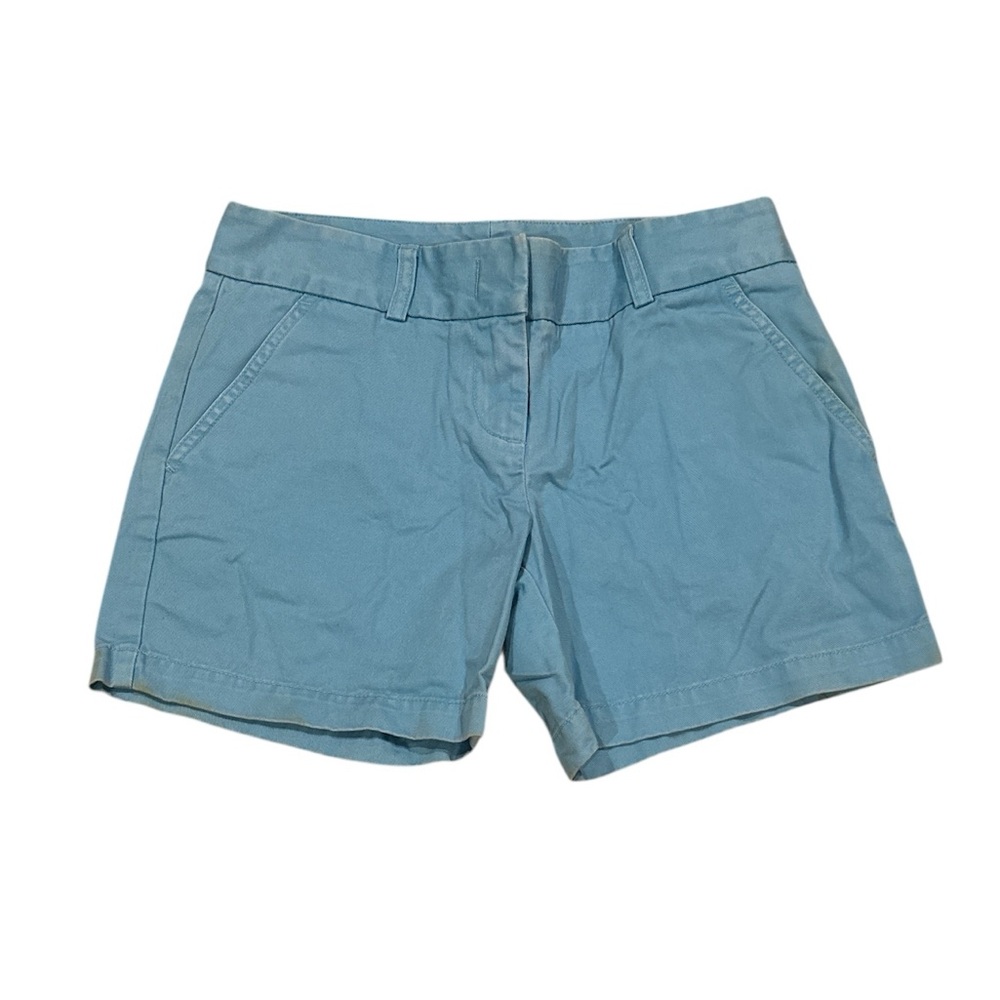 J CREW Women's Blue Twill Low Fit Shorts 2